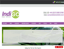 Tablet Screenshot of indigocarhire.co.uk